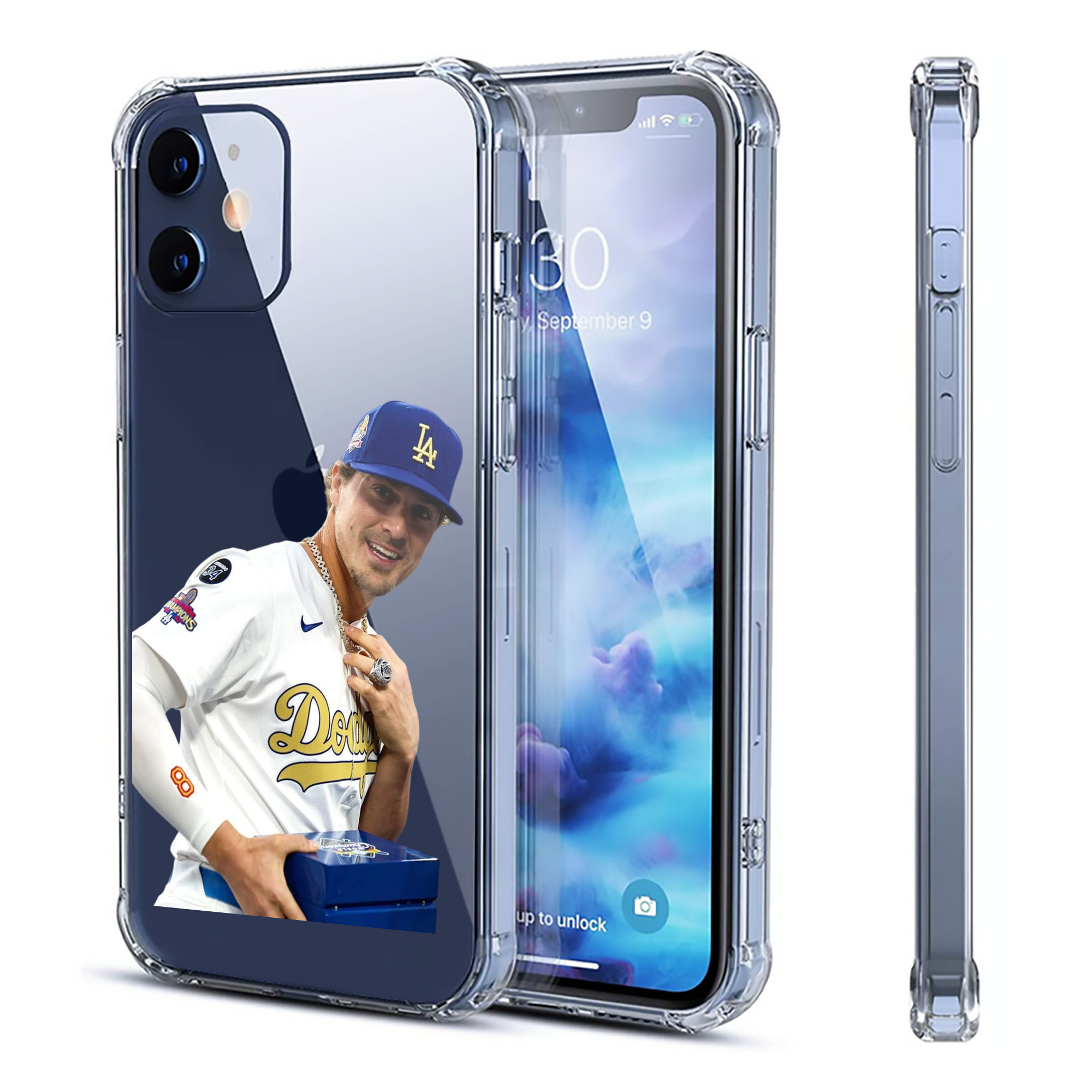  Clear IPhone 12 Case – Soft TPU With UV Print – Enhanced Drop Protection, Precise Fit, Anti-Fingerprint, Customizable Design, Scratch-Resistant, Yellow-Resistant